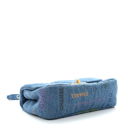Chanel Denim Quilted Mini Denim Mood Rectangular Flap Blue Multicolor 4 of 11