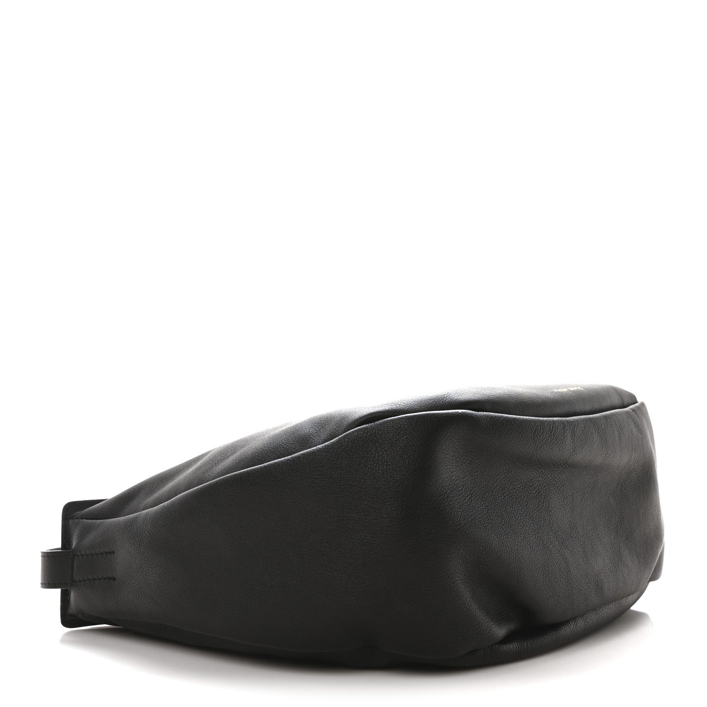 Soft Calfskin Moon Sling Bag Black