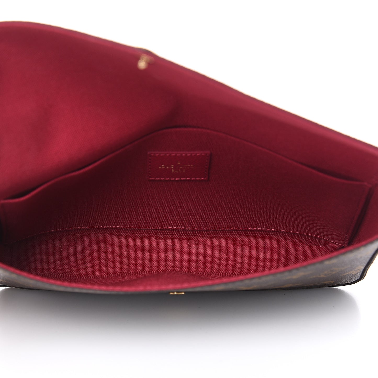 Monogram Pochette Felicie Chain Wallet Fuchsia