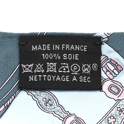 Hermes Silk Grand Apparat Twilly Vert Argile Rose 7 of 8