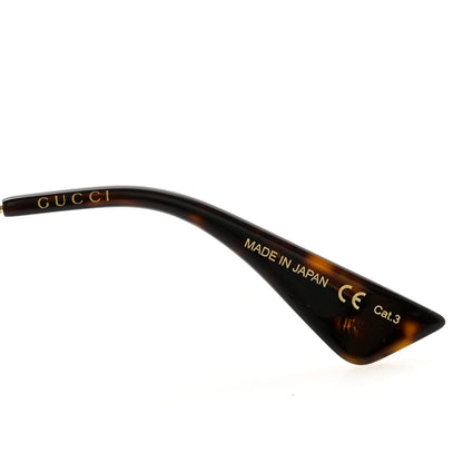 Gucci Metal Round Frame Sunglasses GG0061S Green Red 6 of 7