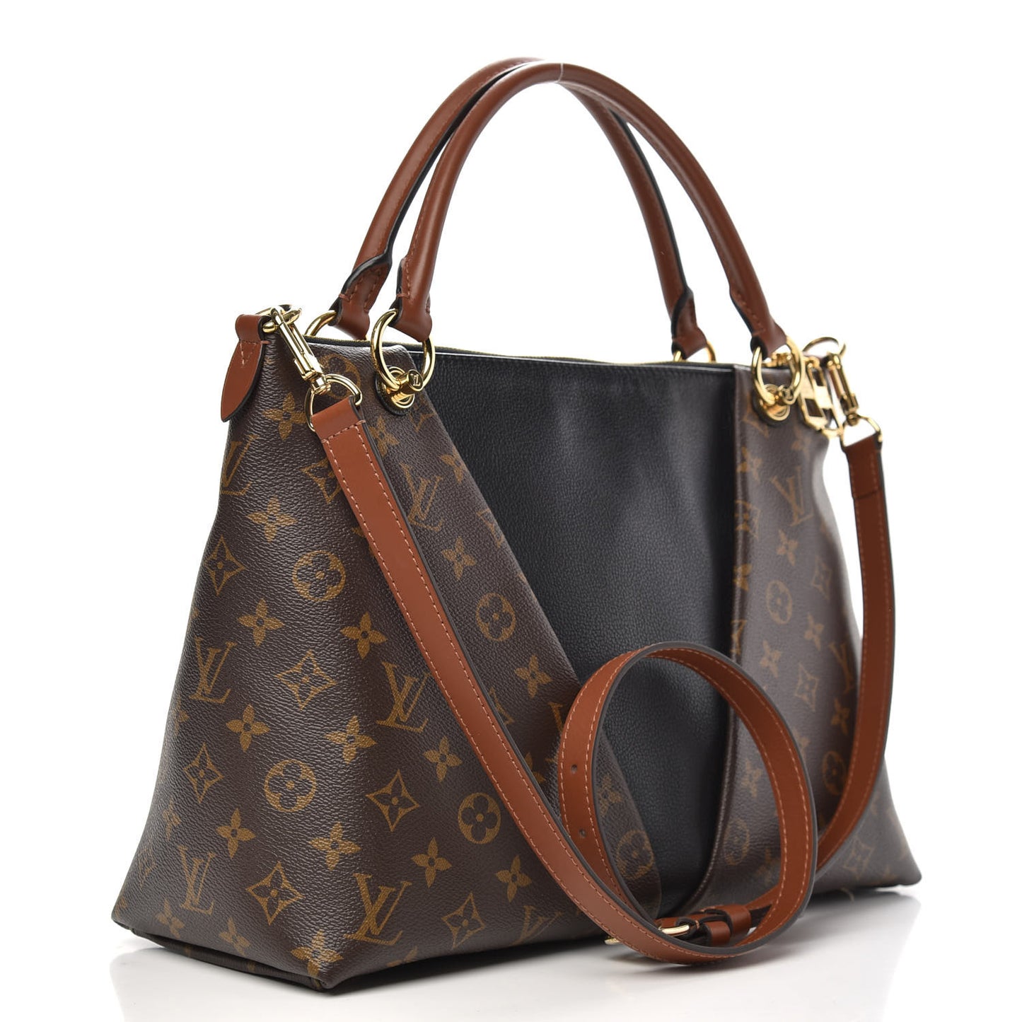 Monogram V Tote MM Black