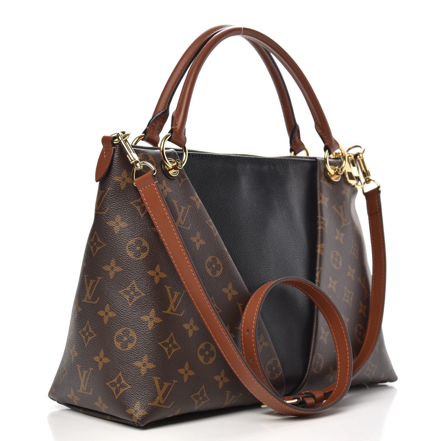 Louis Vuitton Monogram V Tote MM Black 4 of 11