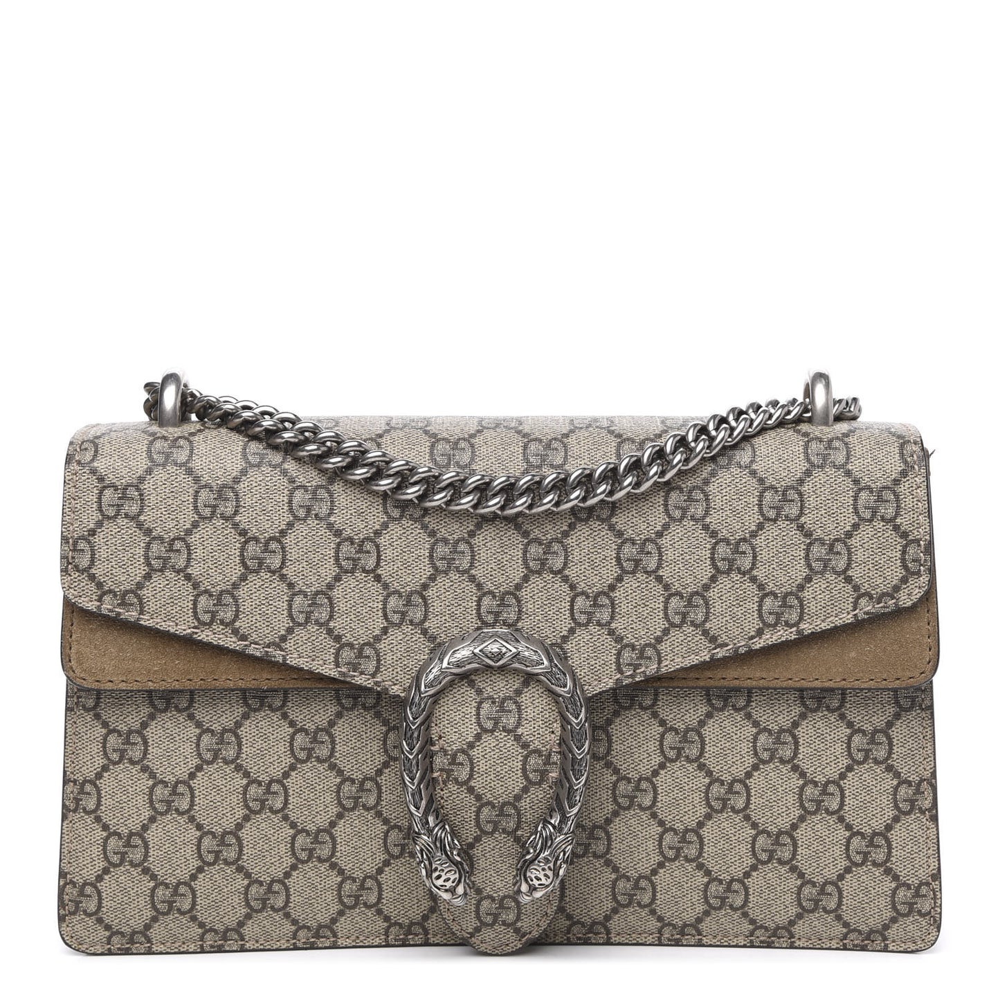 GG Supreme Monogram Small Dionysus Shoulder Bag Taupe