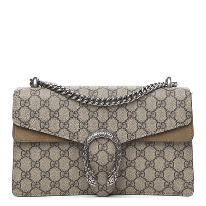 Gucci GG Supreme Monogram Small Dionysus Shoulder Bag Taupe 1 of 13