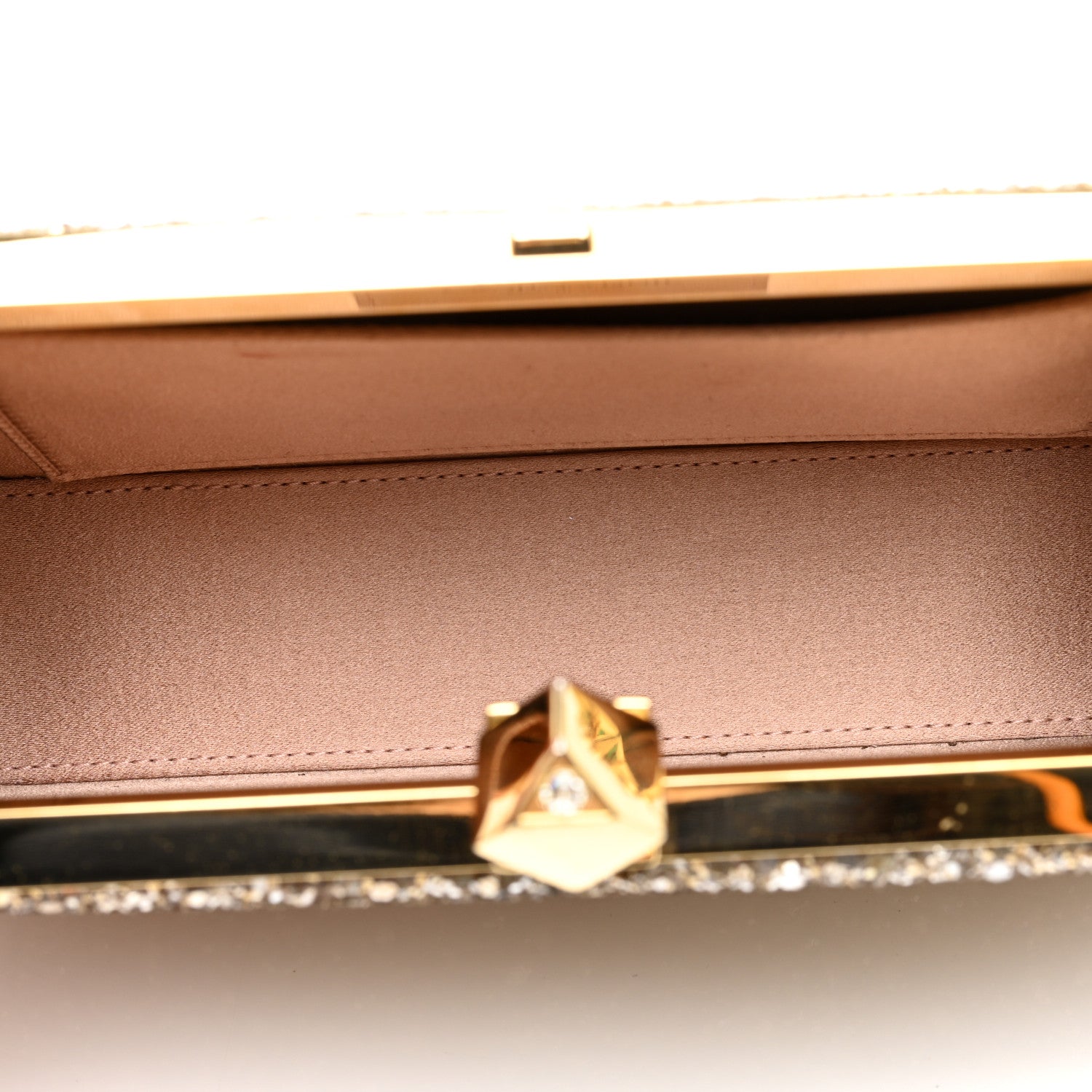 Jimmy Choo Coarse Glitter Celeste Clutch Antique Gold 5 of 10