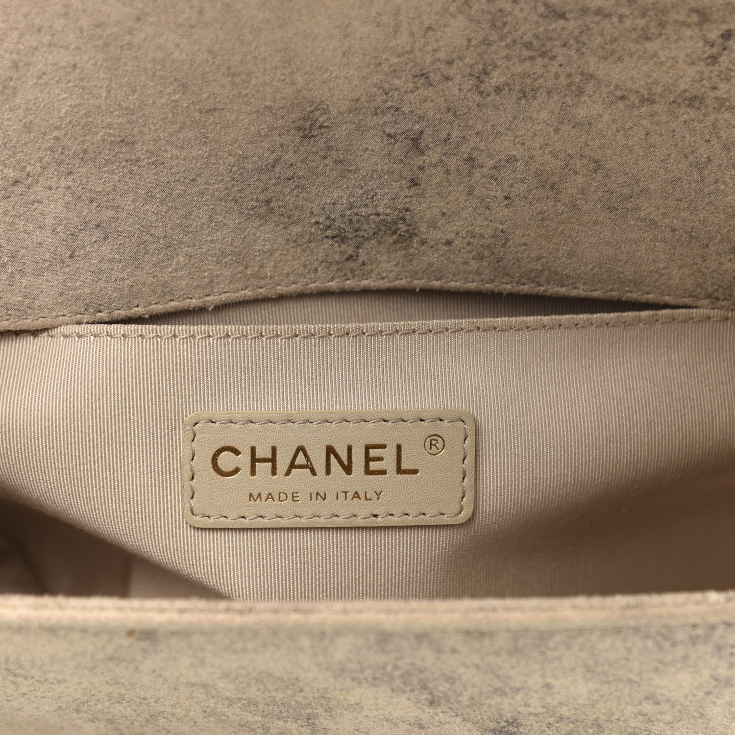 Chanel Iridescent Calfskin Quilted Medium Boy Flap Beige 8 of 10