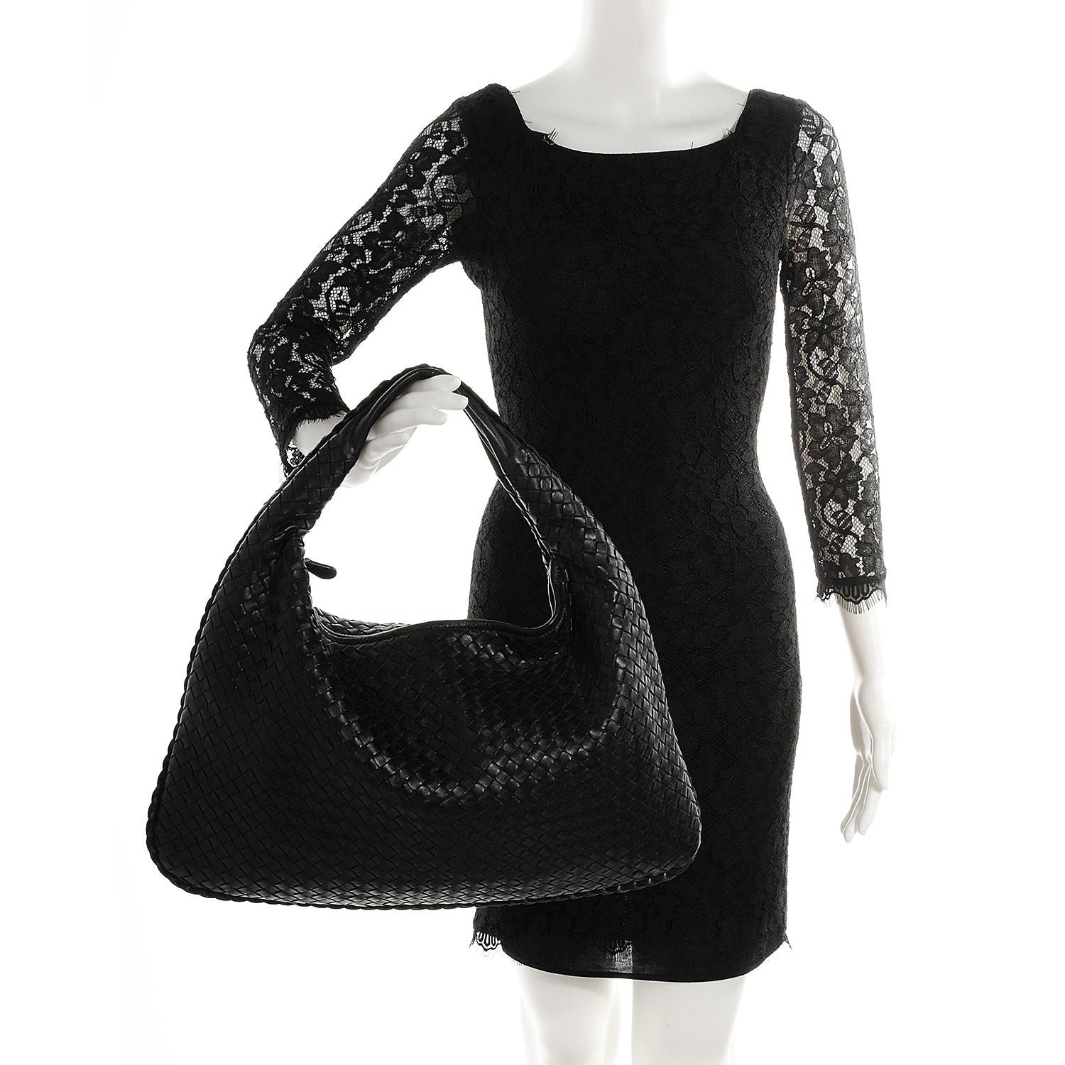 Bottega Veneta Nappa Intrecciato Large Veneta Hobo Nero Black 2 of 8