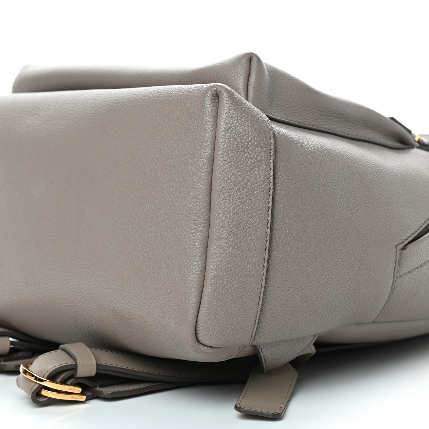 Tom Ford Grained Calfskin Epson Big Zip Backpack Taupe 7 of 8