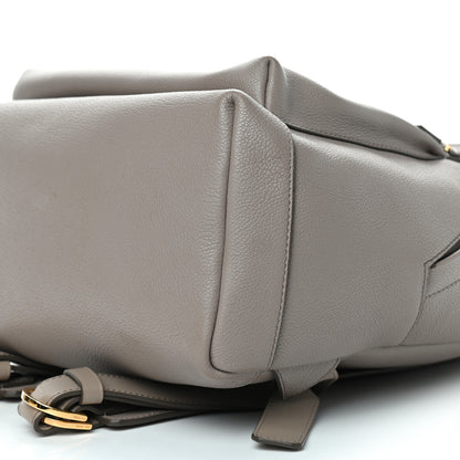 Tom Ford Grained Calfskin Epson Big Zip Backpack Taupe 7 of 8