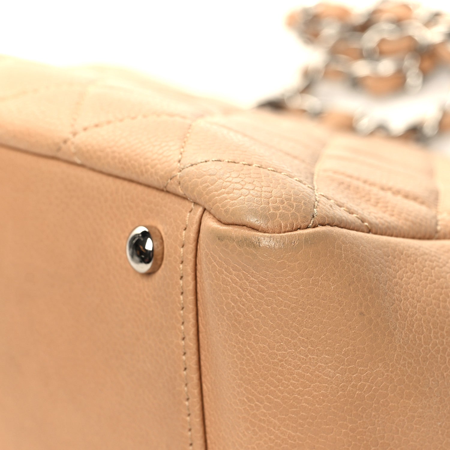 Chanel Caviar Quilted Petit Timeless Tote PTT Beige 10 of 12