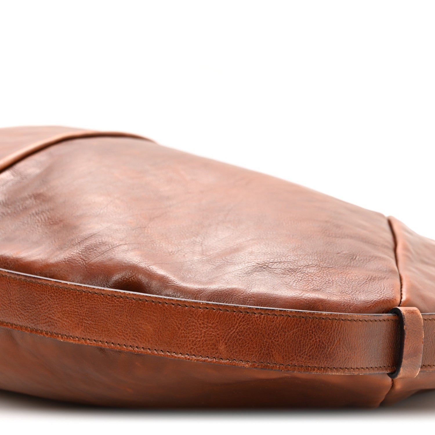 Saint Laurent Buffalo Mombasa Horn Hobo Brown 10 of 10