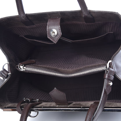 Fendi Vitello Elite Regular 2Jours Tote Caffe Noir 5 of 22