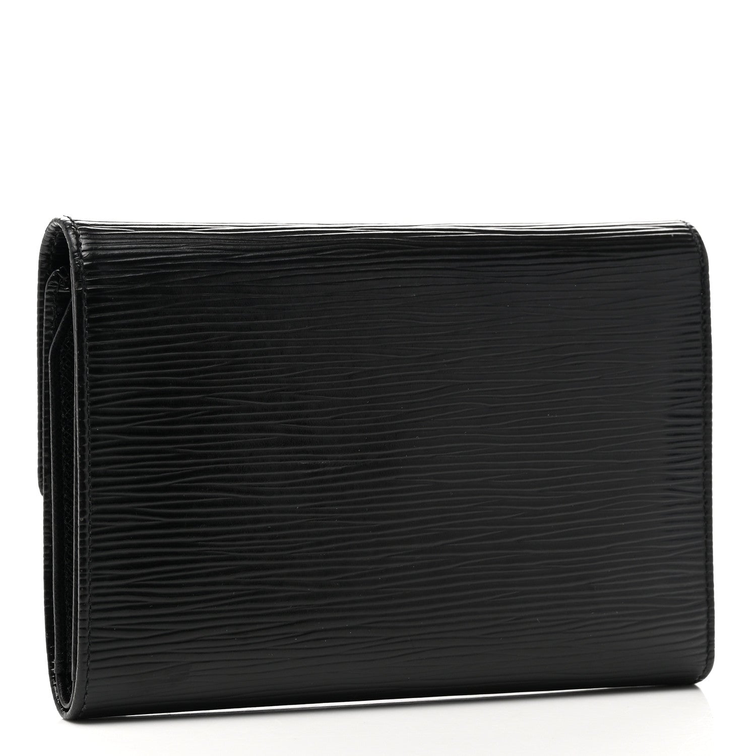 Louis Vuitton Epi Porte Tresor Etui Papiers Wallet Black 3 of 7