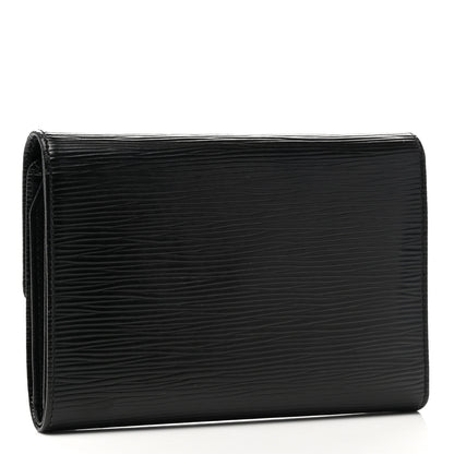 Louis Vuitton Epi Porte Tresor Etui Papiers Wallet Black 3 of 7