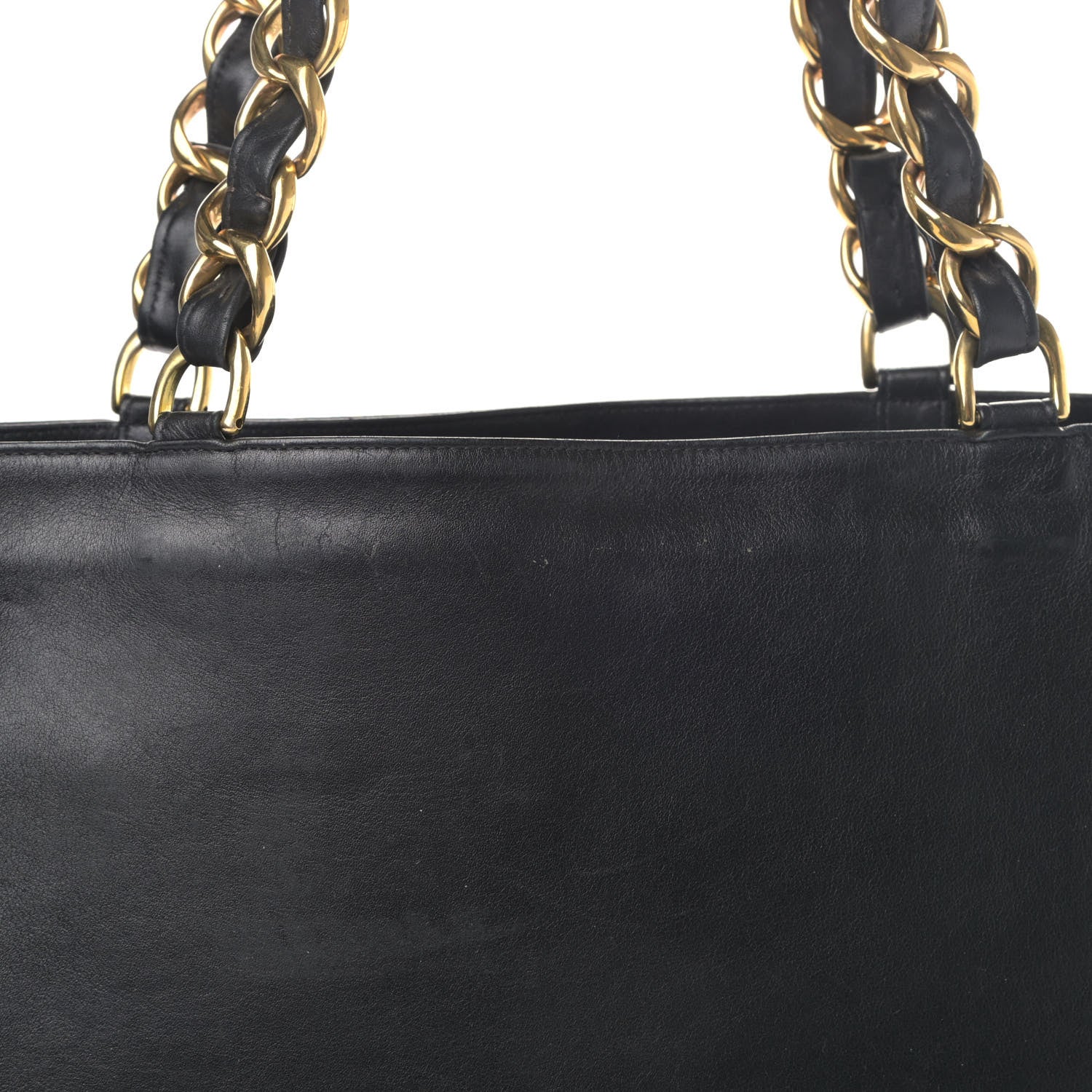 Chanel Lambskin CC Tote Black 7 of 9