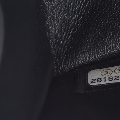 Chanel Calfskin Crocodile Embossed Graffiti 2.55 Mini Cocodile Reissue Flap Black Pink 9 of 10