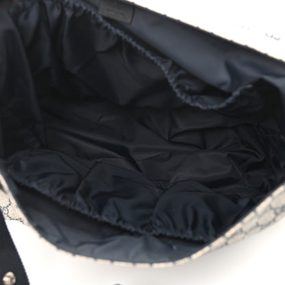 Gucci GG Plus Monogram Messenger Diaper Bag Navy 5 of 14