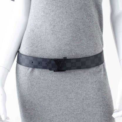 Louis Vuitton Damier Graphite LV Initiales Belt 85 34 2 of 5