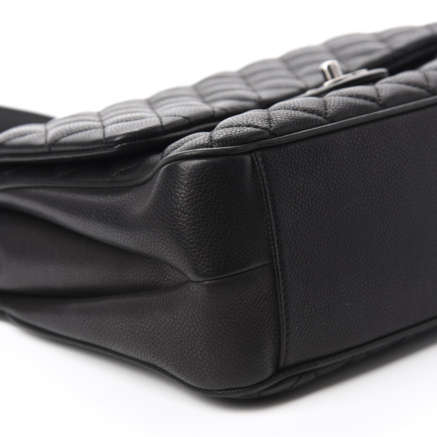 Chanel Caviar Quilted Medium Rock In Rome Single Flap Black 6 of 12