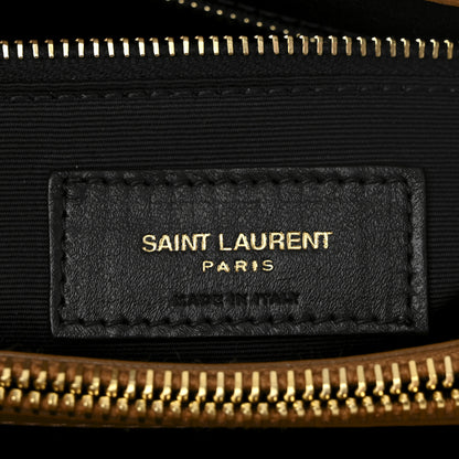 Saint Laurent Suede Y Quilted Monogram Medium Loulou Chain Satchel Cinnamon 10 of 19