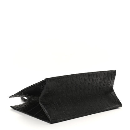 Christian Dior Oblique Calfskin Embossed Medium Book Tote Black 4 of 10