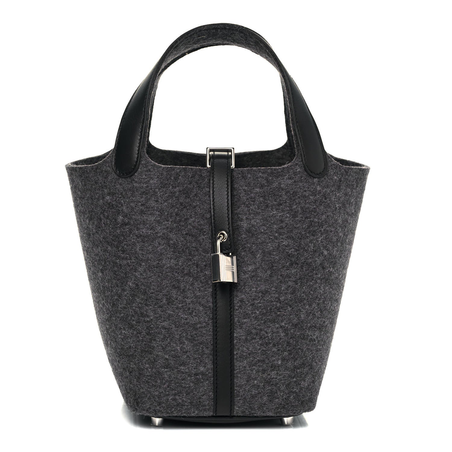 Hermes Feutre Swift Picotin Lock 18 PM Gris Moyen Black 1 of 9