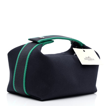 Hermes Canvas Small Bride-A-Brac Pouch Marine 2 of 4
