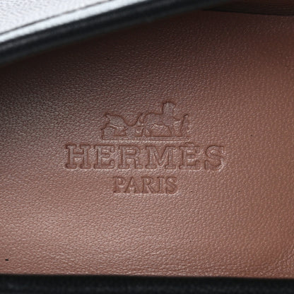Hermes Goatskin Womens Paris Loafers 36 Black 7 of 9