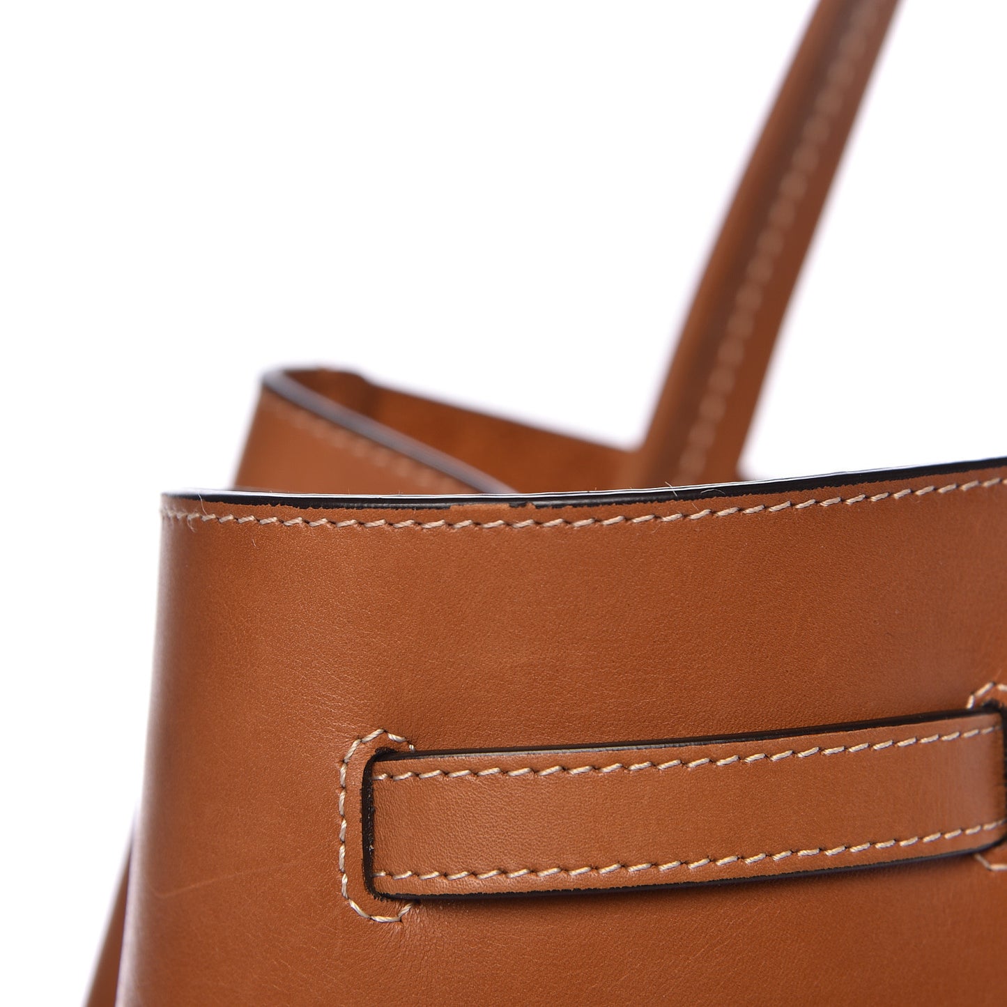 Smooth Calfskin Medium Belt Cabas Phantom Brown