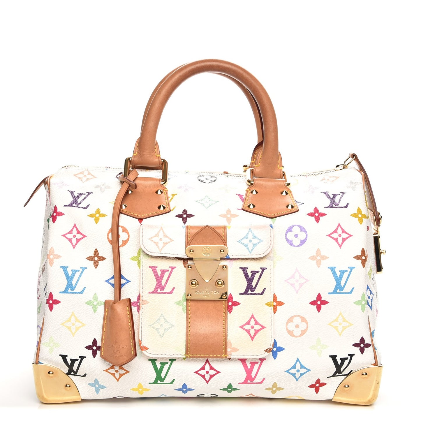 Monogram Multicolor Speedy 30 White