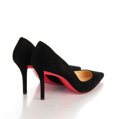 Christian Louboutin Suede Apostrophy 85 Pumps 38.5 Black 4 of 6