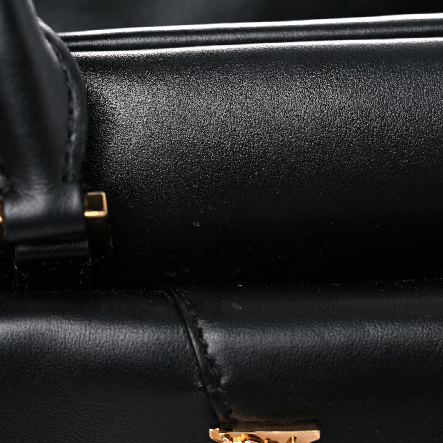 Versace Saffiano Virtus Small Bowling Bag Black 14 of 18