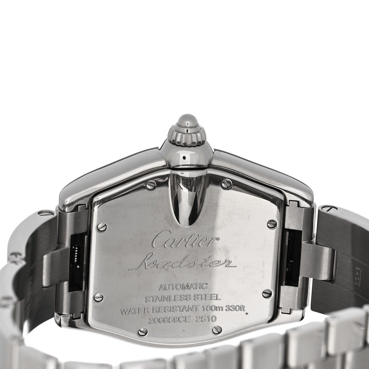 Cartier Stainless Steel 37mm Roadster Automatic Watch Black 4 of 4