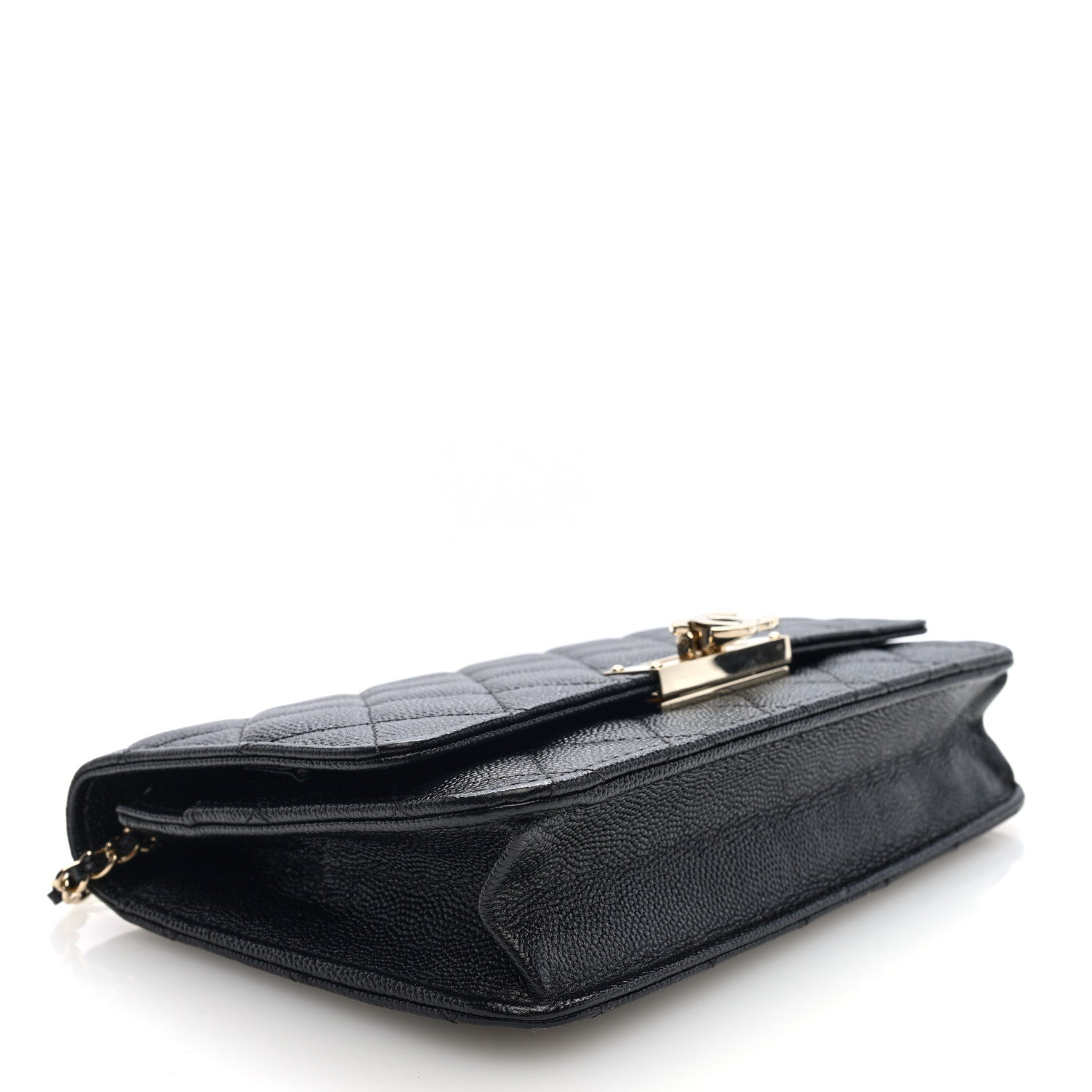 Chanel Caviar Quilted Golden Class Wallet On Chain WOC Black 4 of 10