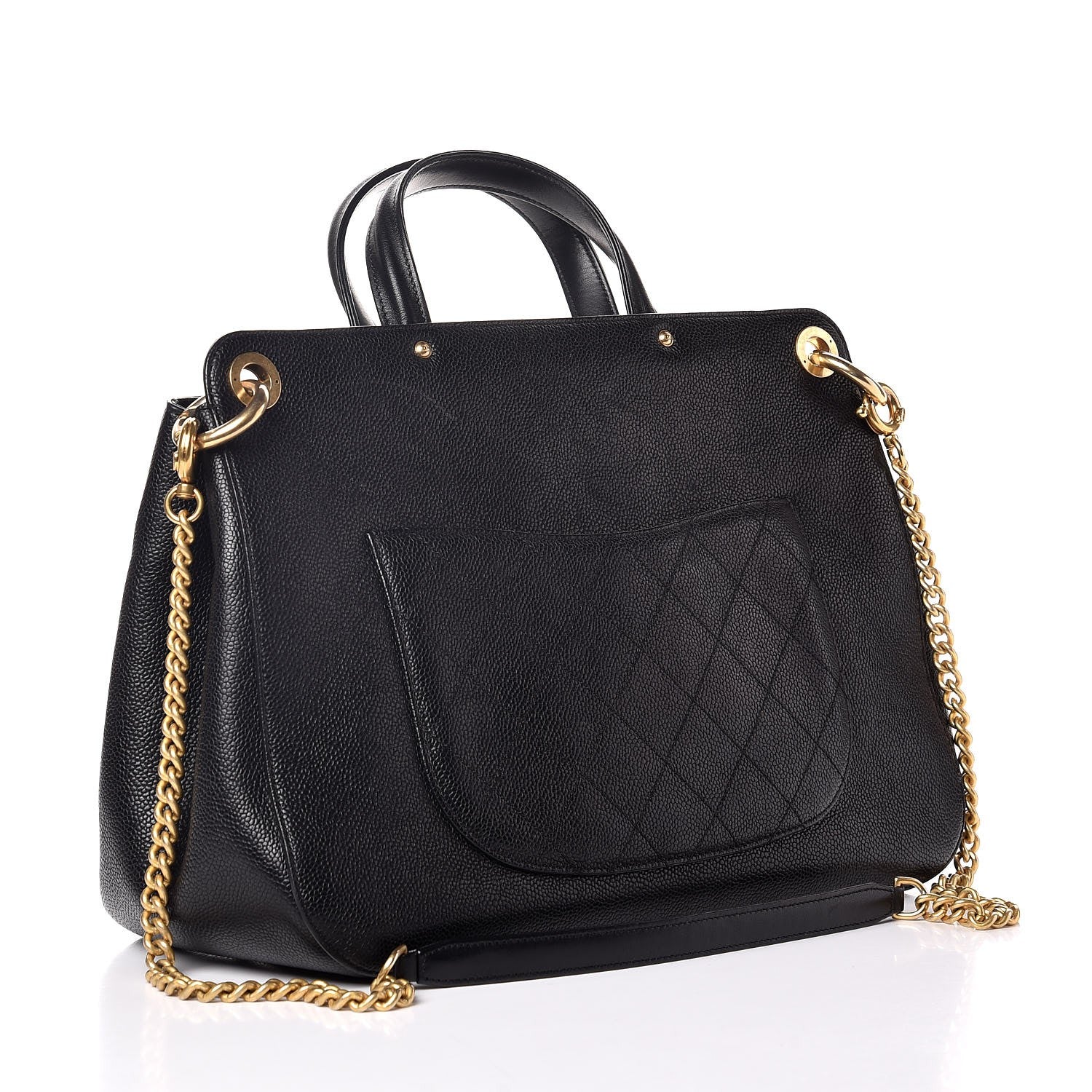 Chanel Caviar Large Shopping Tote Black 4 of 9