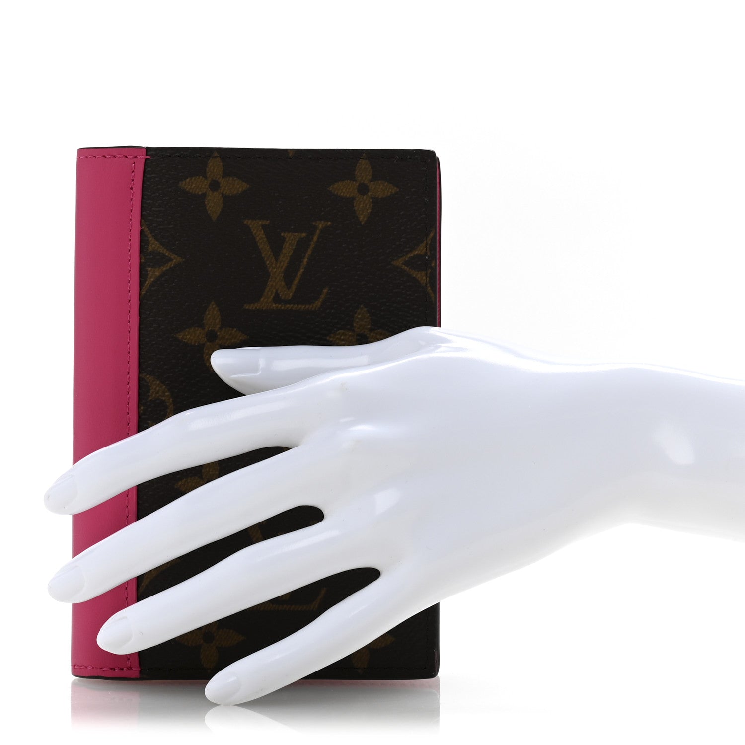 Louis Vuitton Monogram Macassar Passport Cover Fuchsia 2 of 10