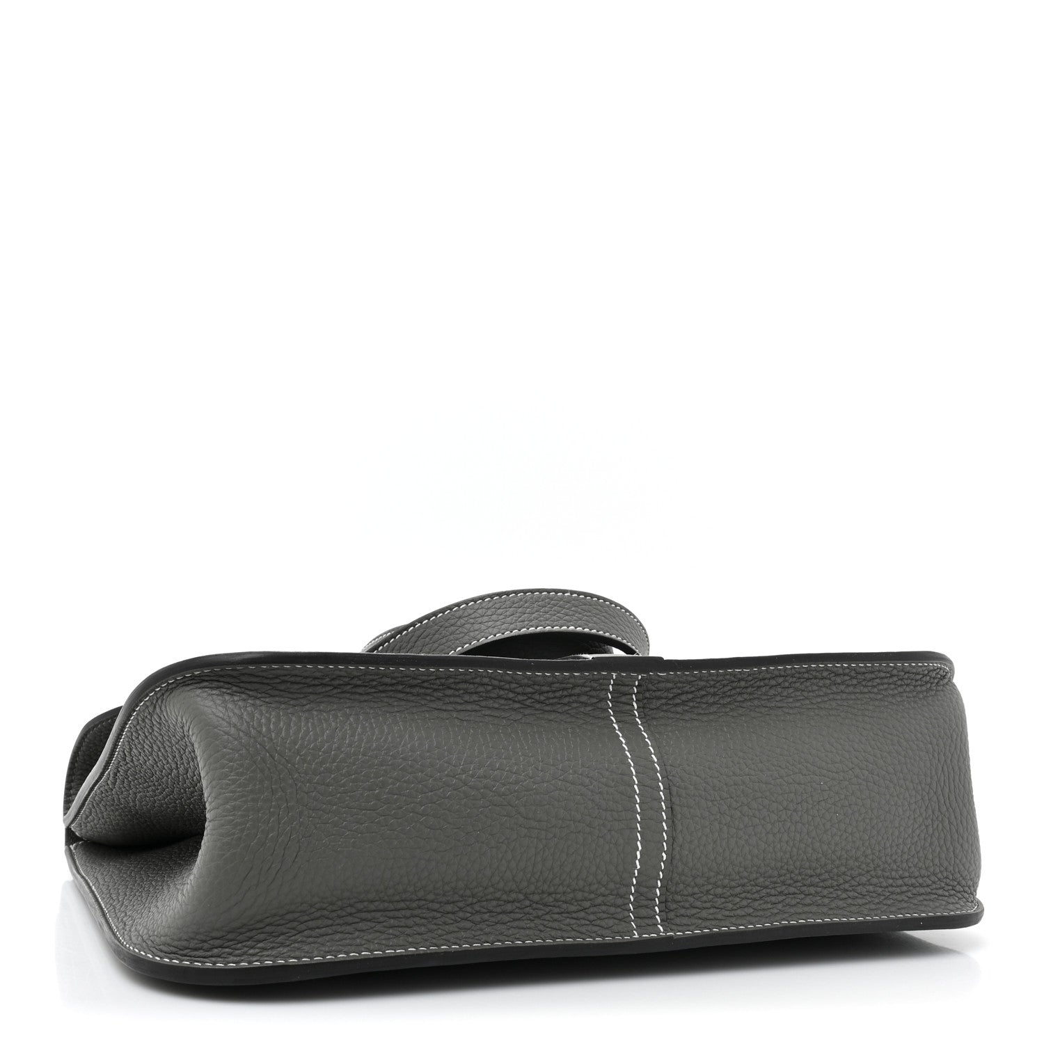 Hermes Taurillon Clemence Halzan 31 GM Gris Meyer 4 of 10