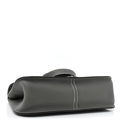 Hermes Taurillon Clemence Halzan 31 GM Gris Meyer 4 of 10