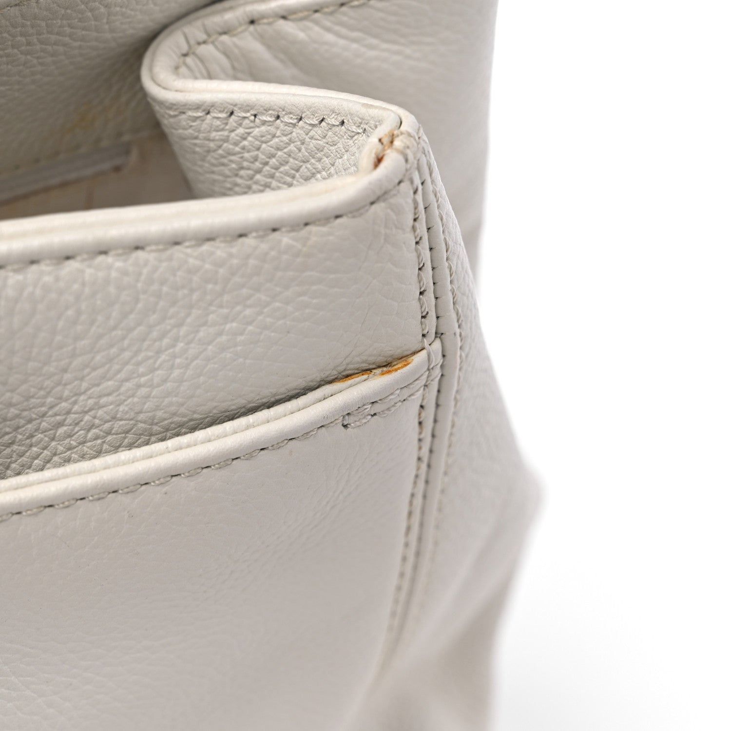 Chanel Calfskin Mademoiselle Lock Cerf Executive Shopper Tote White 19 of 22