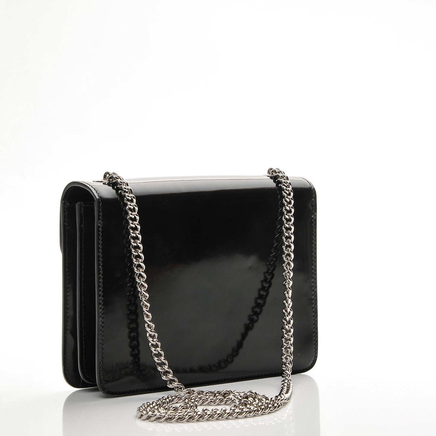 Shade Lux Calfskin Small Interlocking G Shoulder Bag Black
