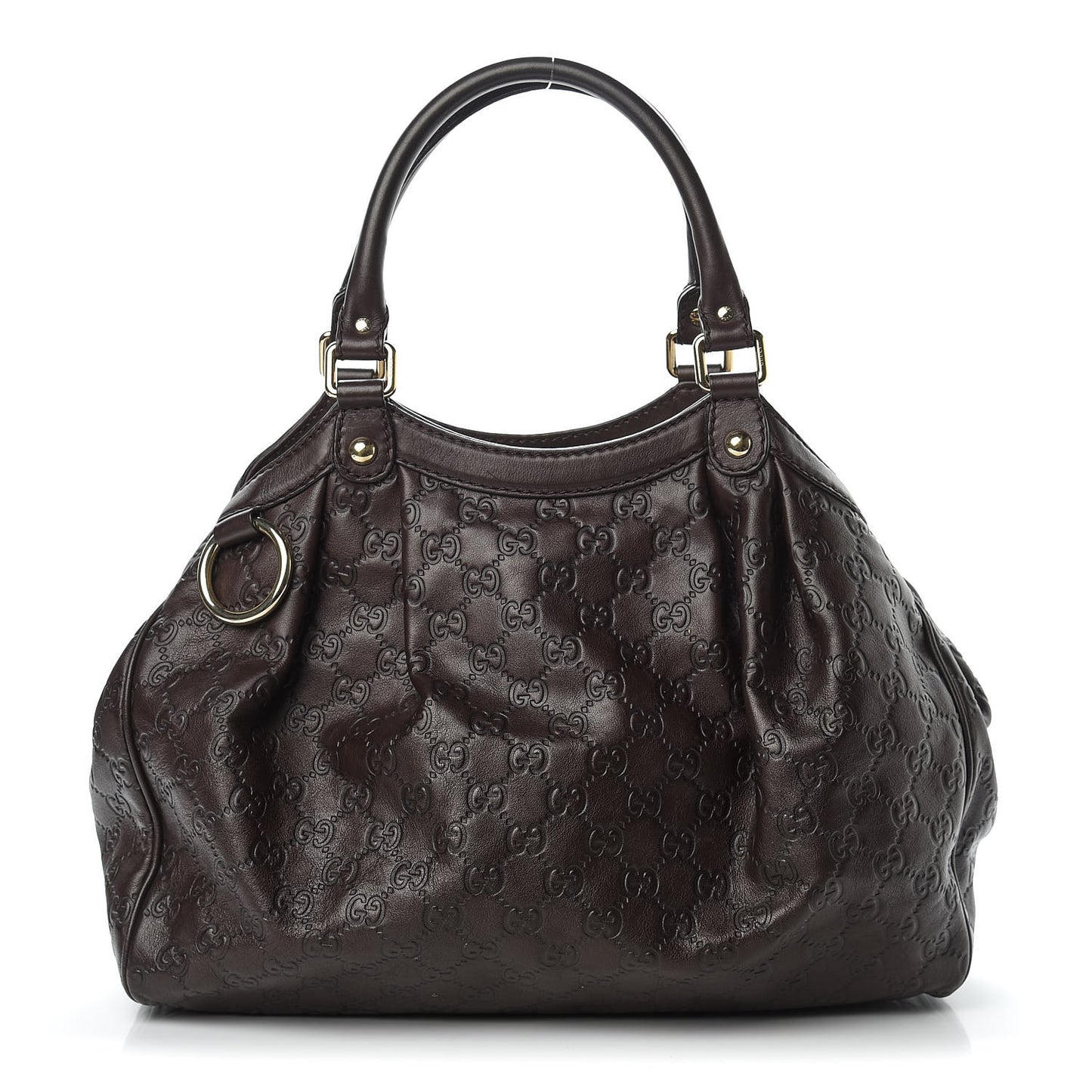Guccissima Medium Sukey Tote Chocolate