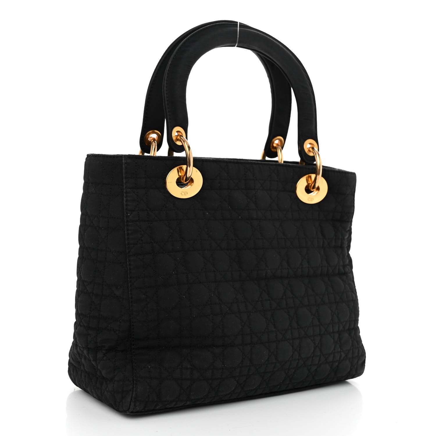 Christian Dior Nylon Cannage Medium Lady Dior Black 3 of 11