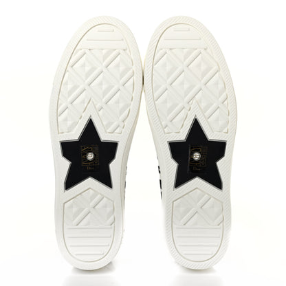 Christian Dior Canvas Dioramour Walk'N'Dior Low Top Sneakers 40 White Black Red 5 of 11