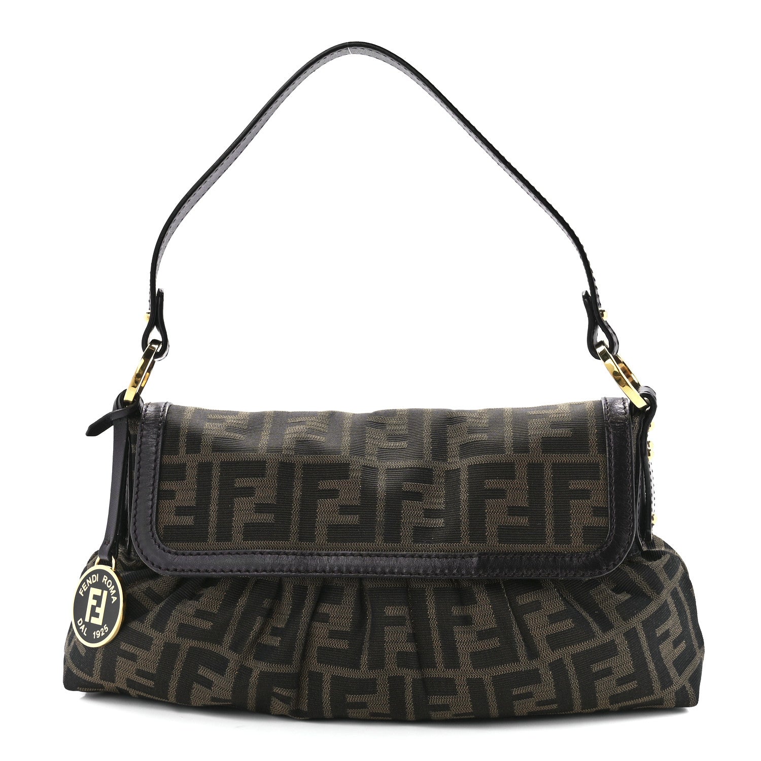 Fendi Zucca Small Chef Shoulder Bag Tobacco 1 of 12