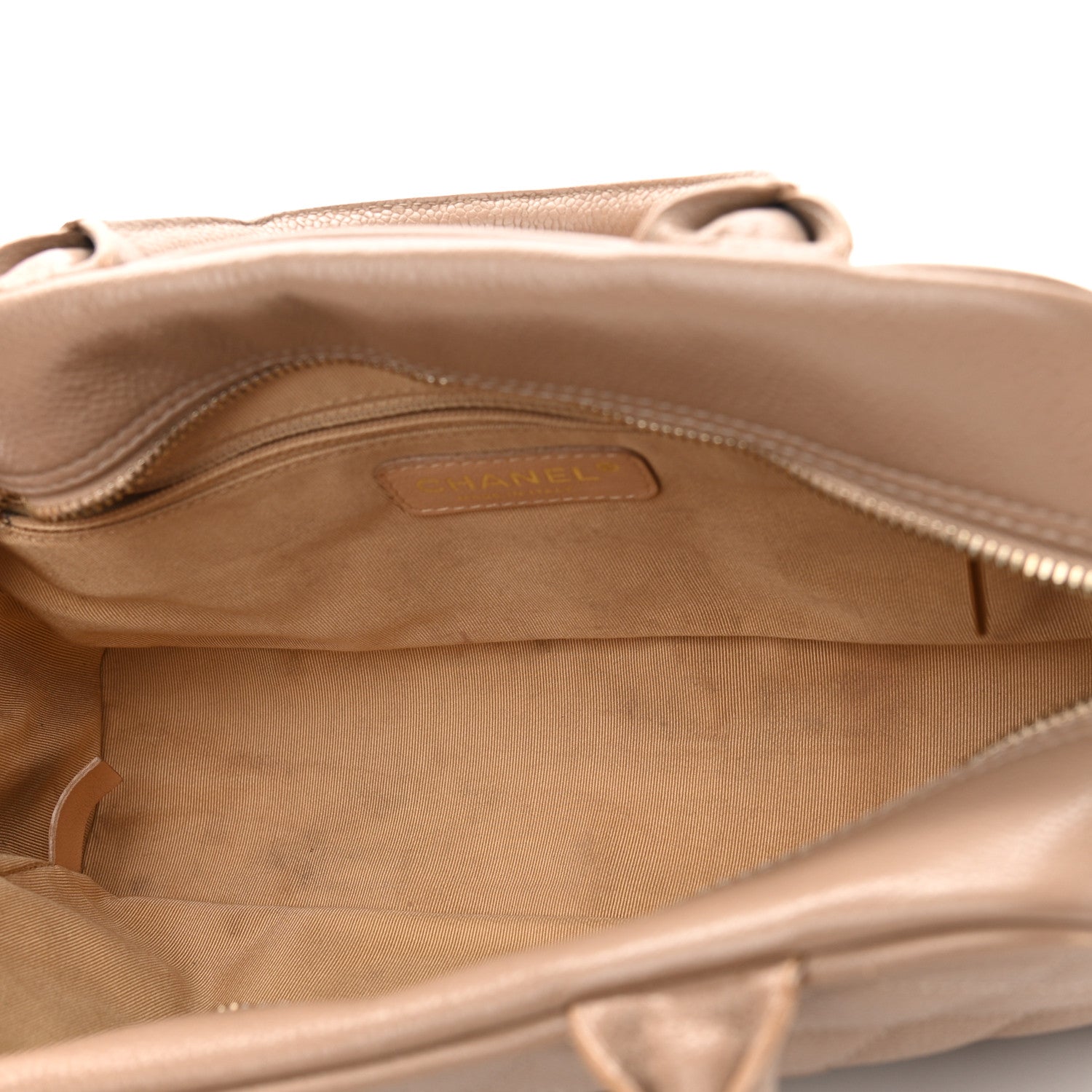 Chanel Caviar Quilted Small Bowler Beige 5 of 17