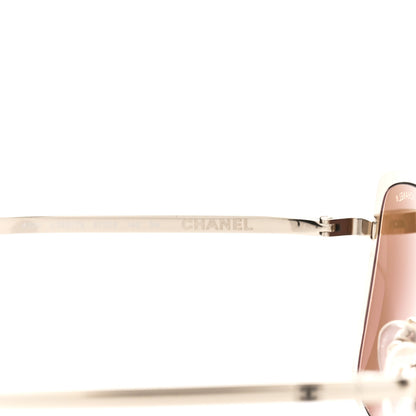 Chanel Metal Pilot Summer Sunglasses 4224 Gold 5 of 8