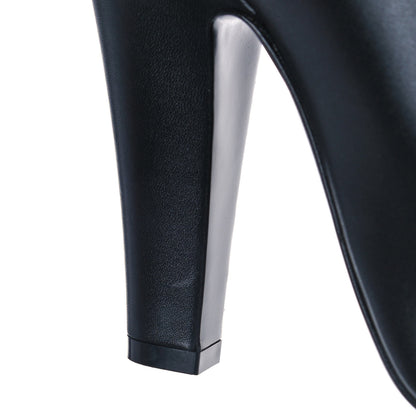 Saint Laurent Smooth Calfskin 68 Knee High Boots 38.5 Black 8 of 10