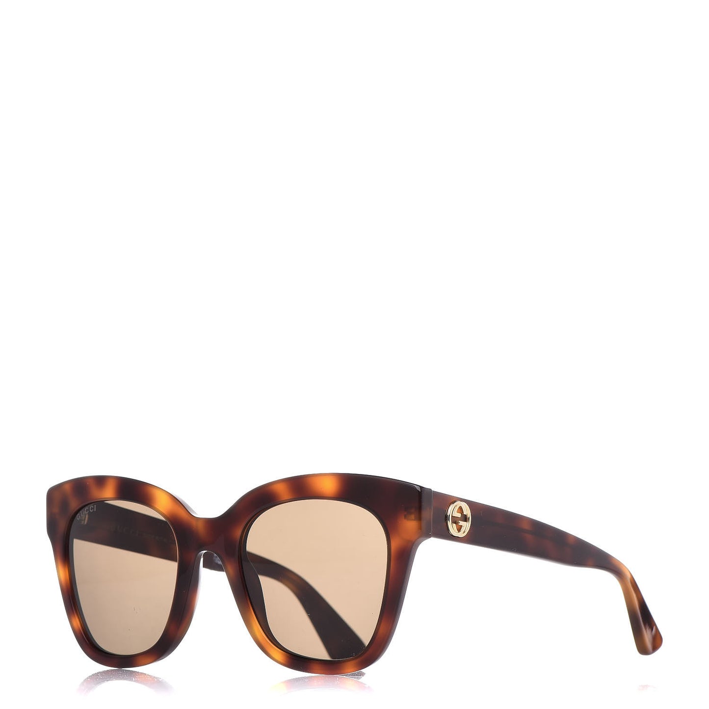 Acetate Square Frame Sunglasses GG0029S Tortoise