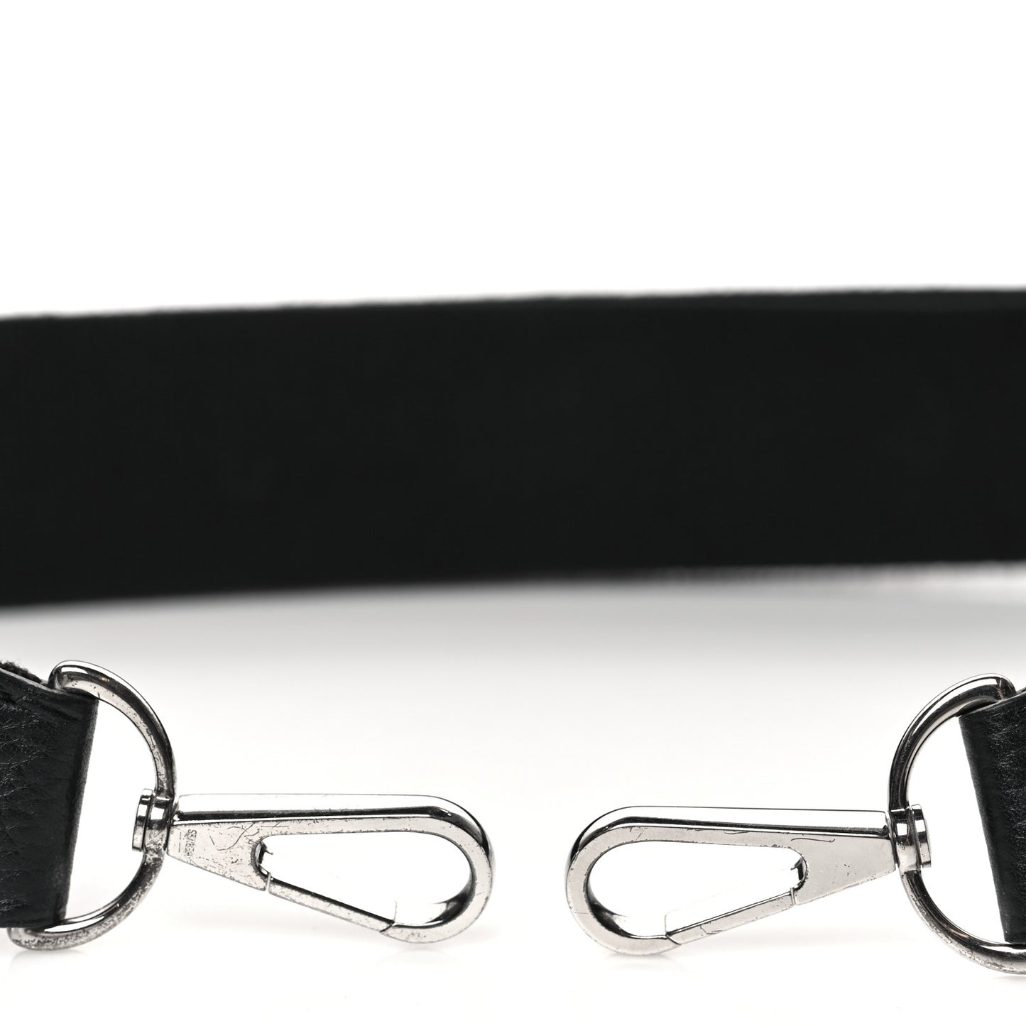 Toile Taurillon Clemence Shoulder Strap Black